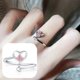 thumbnail image 1 of Anillo Abierto XWSHYW 0 Incrustaciones de Circonita de Amor Mujer Diseño Único Dulce, 1 of 6