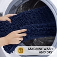 thumbnail image 5 of HAKUNA Upgrade Extra Large Navy Blue Bathroom Rug Set 2 Pieces 32"x20"+60"x20" Ultra Soft, Thick Absorbent Bath Mats, Non Slip Chenille Toilet Mat for Bathroom, Bedroom, Kitchen, 5 of 7