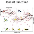 thumbnail image 6 of Farcauo Wall Stickers & Murals Tree Wall Decals Peel and Stick Cherry Blossom Wall Stickers for Bedroom Living Room Bathroom Kitchen Flower Bird Tree Wall Decals Art Decor Boho Wall Stickers, 6 of 7