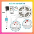 thumbnail image 4 of DAYBETTER 100ft LED Strip Lights,USB Powered,App Control and Music Sync, Color Changing RGB Led Light Strips for Bedroom Decor, 4 of 10