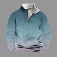 thumbnail image 1 of Sudadera sin capucha para hombre, informal, a la moda, con cuello alto, estampado de calaveras, cremallera, jersey de manga larga, blusa de poliéster para hombre, 1 of 5