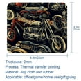 thumbnail image 5 of Motorcycle Desk Pad Mouse Mat Gaming Mouse Pad | Square 8.3x9.8 Inch Non-Slip Rubber Bottom Printed Suitable for Office and Gaming, 5 of 6