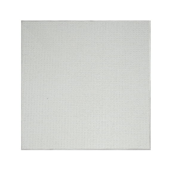 Furnish My Place Abstract Contemporary Geometrical Framed View Square Modern Plush Two Tone High Low Rug| Pet & Kids Friendly| Events Wedding | Made in USA - Framed Ivory, 6" x 6"-Sample Area Rug