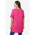 thumbnail image 2 of Woman Within Plus Size Perfect Short-Sleeve Boatneck Tunic, 2 of 5