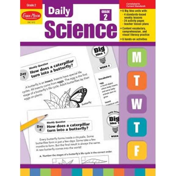 Pre-Owned Daily Science, Grade 2, by Evan-Moor Educational Publishers, (Paperback), Textbooks, English