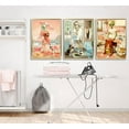 thumbnail image 4 of 3pcs Funny Alien Canvas Wall Art Cute Alien Wearing Human Skin Posters Prints Paintings Laundry Day Pictures Wall Decor for Bedroom Living Bathroom Laundry Room Decoration, 4 of 6