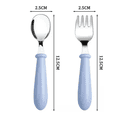 thumbnail image 2 of 6 Pcs Xtellar Acero Inoxidable Bebés Kit Cubiertos Cuchara Tenedor, 2 of 3