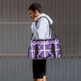 thumbnail image 6 of Portable Backpack Travel Bag Computer Business Travel Bag 11.8×15.4 Inches Waterproof Type Suitable For Outdoor Hiking And Office Use Mediumpurple Moroccan Trellis Hand-Drawn Sketch_3, 6 of 8
