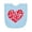 AE-Light Blue, variant on Inktastic All You Need is Love Red Heart Shape Newborn Bib