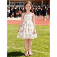 thumbnail image 3 of Flower Girl Dress Elegant Thin Strap Tulle Skirt Princess Gown Perfect for Weddings Birthdays and Special Occasions White-8Y, 3 of 8