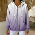 thumbnail image 6 of Women’s Zipper Hoodies Lightweight Long Sleeve Sweatshirt Comfy Soft Fashion Fall Jackets for Women with Pockets, 6 of 8