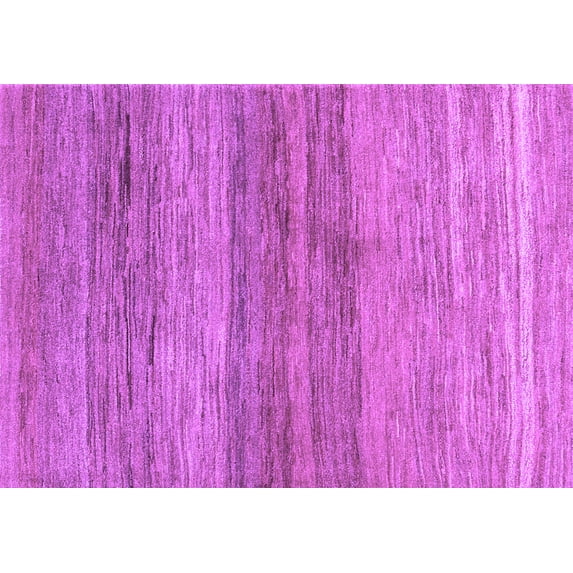 Ahgly Company Indoor Rectangle Abstract Purple Contemporary Area Rugs, 4' x 6'