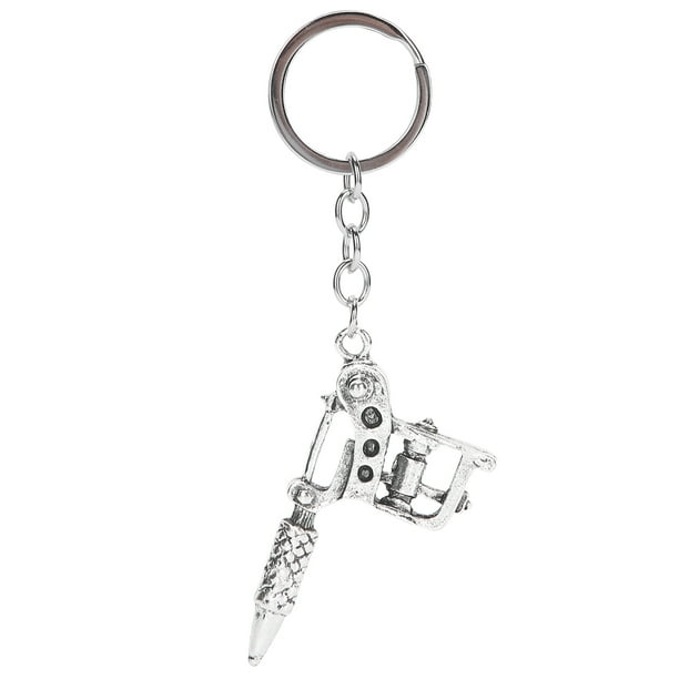Key Chain, Tattoo Machine Keychain, Alloy Outdoor For Key Bag School - Key Chain, Tattoo Machine Keychain, Alloy Outdoor For Key Bag School -