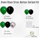 thumbnail image 2 of Green Black Silver Balloon Garland Arch Kit - 117pcs Green Black Metallic Silver Balloons For A Video Gaming Party Celebrating World Cup Soc, 2 of 5