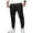 Black, variant on PUZTLOY Men’s Jogger Pants with Pockets Drawstring Cargo Sweatpants Casual Athletic Track Pants for Hiking Running Outdoor Workout Black
