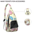 thumbnail image 4 of Cake & Donut Sling Backpack – Delicious Dessert Design Shoulder Bag, Fashionable Water-Resistant Daypack, 4 of 4