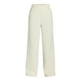 thumbnail image 4 of No Boundaries Soft Fleece Wide Leg Pants, 30” Inseam, 1 or 2-Pack, Women’s XXS-4X, 4 of 4