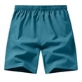 thumbnail image 4 of Domuza Men's Workout Athletic Shorts Quick Dry Hiking Shorts Lightweight Sports Gym Shorts with Zipper Pockets Blue M, 4 of 6