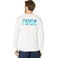 thumbnail image 4 of Puma Mens T-Shirt Classic Bright Medium Graphic Logo Tee   White M, 4 of 5