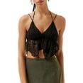 thumbnail image 2 of Women Backless Crop Top Y2k Spaghetti Straps Halter Tie Back Cami Tops Summer Camisole Going Out Tops, 2 of 5