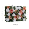 thumbnail image 2 of FETCOI Artificial Flower Wall Pink & White Flower Panel for Home Party Floral Decor, 2 of 12
