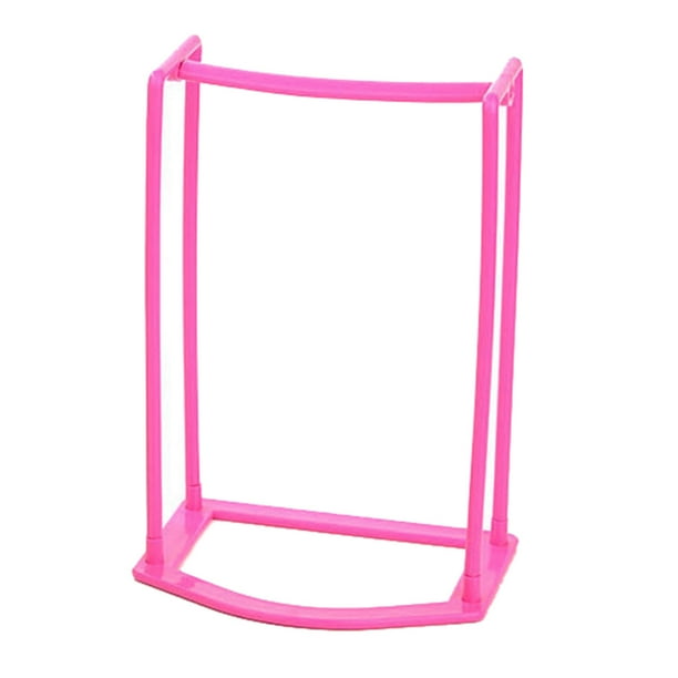 Monstrate Soporte de almacenamiento para colgar, estante de acabado, organizador de ropa portátil de mano, hogar para inodoro, baño y Almacenamiento y organización del hogar Rosado