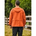 thumbnail image 2 of Coshow Men's Rain Jacket Waterproof Lightweight Packable Raincoat Pullover Windbreaker with Hood for Hiking Running, 2 of 6