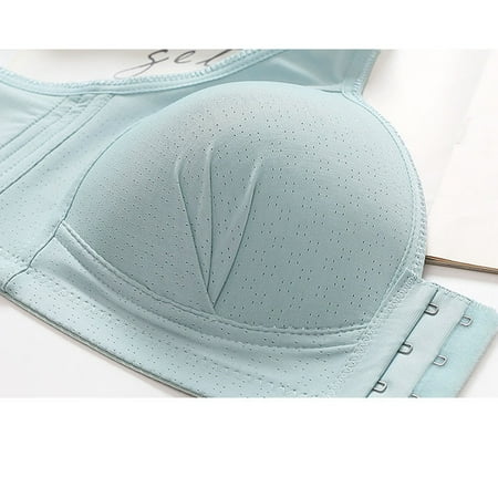 LEEy-World Lingerie for Women Women s Minimizer Full Coverage Bra Underwire Unlined Plus Size Bra Non-Padded Lace Bra Green A