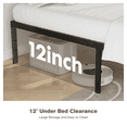 thumbnail image 2 of JOINSUN 14" Full Size Bed Frame, Heavy Duty Metal Bed Frame with Underbed Storage, No Box Spring Required, 2 of 5