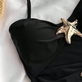 thumbnail image 5 of OGLCCG Tween Girl's One Piece Swimsuits Metal Starfish Ruched Cut Out Halter Bathing Suits Fashion Summer Beachwear Swimwear 7-16 Years, 5 of 7