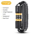thumbnail image 4 of Bicycle Safety Lock Bike Helmets AntiTheft Elasticity Locks 4 Digits Combination Password Road Bike Steel Cable Lock Portable Cycle Lock, 4 of 6