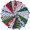 B, variant on Pozyie 10 Pieces Christmas Cotton Fabric Bundles Sewing Square Patchwork Precut Fabric Scraps for DIY Christmas Stocking Tree Wreath Doll Dress Apron Quilt Coaster