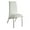 Chrome, variant on ACME Pervis Faux Leather Upholstered Side Chair in White and Chrome