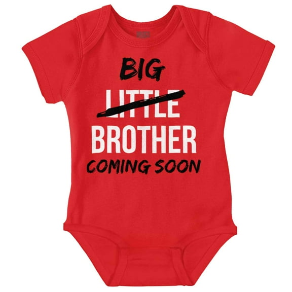 Brother Coming Soon Cute Middle Child Bodysuit Jumper Boys Infant Baby Brisco Brands 12M