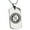 Silver, variant on Stainless Steel Earth Element Rune Engraved Dog Tag Pendant Necklace