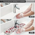 thumbnail image 5 of 2 PCS Faucet Splash Catcher, 30"x5" Red Poppy with Green Leaves Microfiber Cloth Kitchen Faucet Absorbent Mat Sink Splash Guard Faucet Mat for Kitchen Sink Water Absorbent Mat for Kitchen, 5 of 7