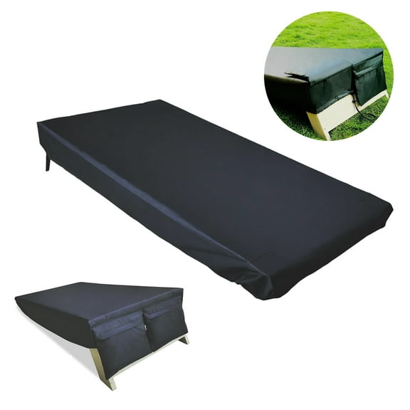 ZenCart Cornhole Board Cover with Extra Large Pockets Heavy Duty UV Resistant Waterproof Oxford Cloth 4 x 2 FT Outdoor Cornhole Board Protective Cover