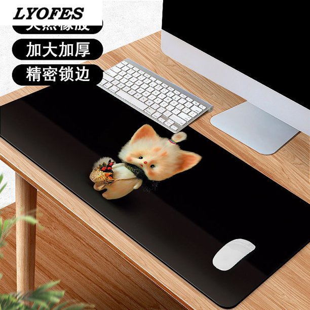 Alfombrilla de ratón con dibujos animados para ordenador, alfombrilla de ratón Kawaii para escritorio, oficina, hogar, Gamer, PC, 80x30 LIUWENJING unisex