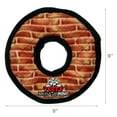 thumbnail image 6 of Tuffy Mega Junior Ring, Brick, Durable Plush Squeaky Dog Toy, 6 of 8