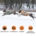 thumbnail image 6 of QBLEEV Warm Dog Winter Coat Windproof Cozy for Outdoor with Zipper Dog Cold Weather Jacket Fleece Lined for Large ,Small and Medium Dogs,Reflective Dog Clothes with Leash Hole,Grey Camo,2XL, 6 of 8