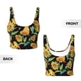 thumbnail image 4 of Yiaed Sunflowers And Bird Print Ladies Waistcoat Women Sports Vest Vest Sports Women Sports Top Yoga Vest for women-XX-Large, 4 of 8