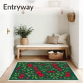 thumbnail image 3 of ODIKA 8'x10' Machine Washable Non-Slip Area Rug, Elegant Bow Tie with Twinkling Stars and Swirling Ivy Embellishments High Traffic Rug with Pad, Green, 624617, 3 of 8