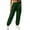 Green, variant on Women Fashion Casual Cargo Jogger Pants High Waisted with Pockets Elastic Waistband Cuffed Ankle Sweatpants