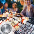 thumbnail image 5 of Juego de brochetas grill de 10 brochetas shashlik de 220 mm fabricadas en acero inoxidable, 5 of 5