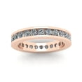 thumbnail image 3 of Natural 1.75Ct Round Cut Classic Channel Diamond Women's Anniversary Wedding Eternity Band Ring Solid 18k Rose Gold F VS2, 3 of 3