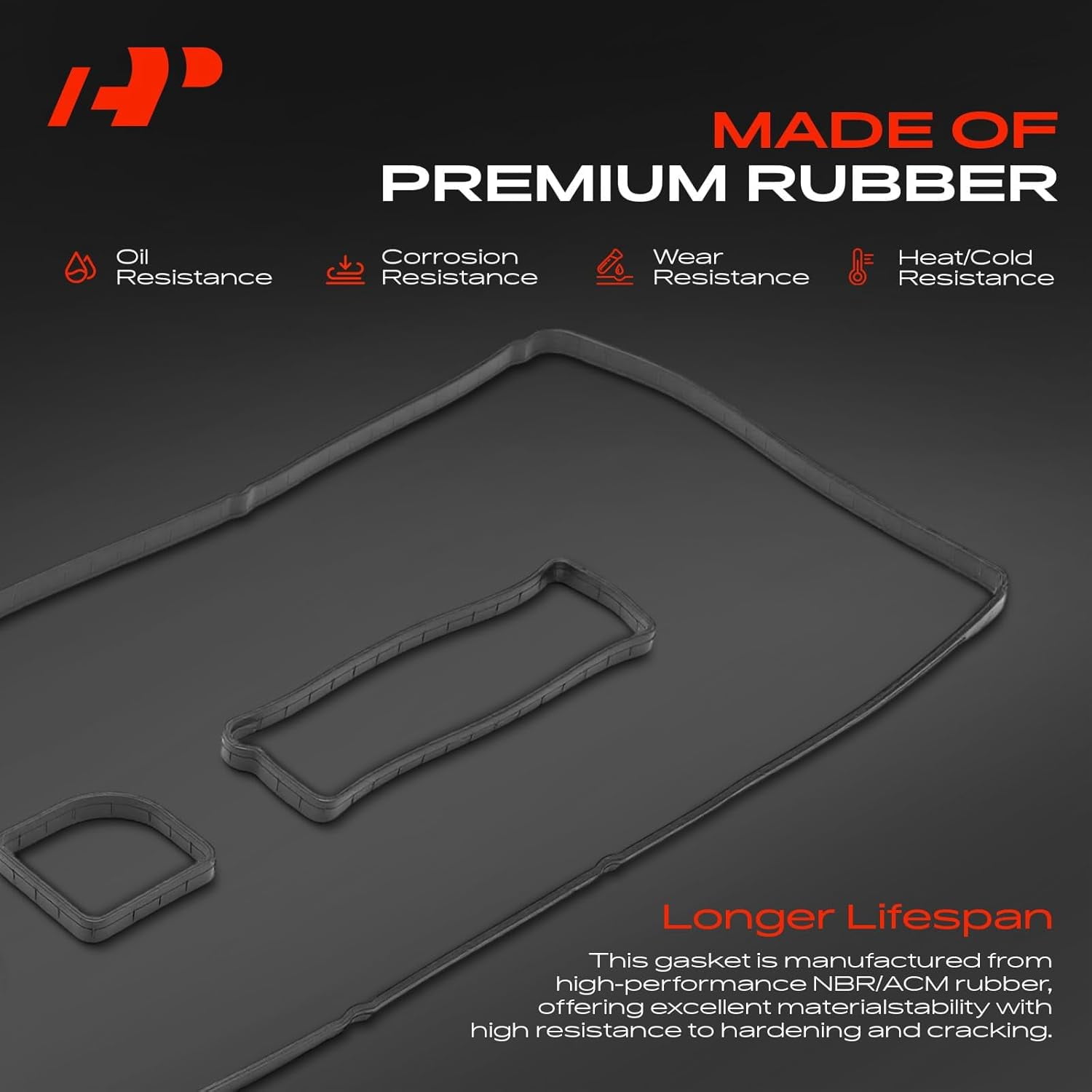 A-Premium Engine Valve Cover Gasket Set Compatible with Ford, Lincoln, Mazda, Mercury - 2003-2020 - Escape, Focus, Fusion, Ranger, Transit Connect, MKZ, 3, 5, 6, CX-7, Tribute, Mariner, Milan