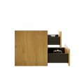 thumbnail image 5 of Wall mount cabinet WITHOUT basin, Natural oak color, with two drawers, 5 of 5