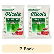 (2 pack) Ricola Max Throat Care Swiss Cherry Cough Drops, Cough Suppressant - 34 Count