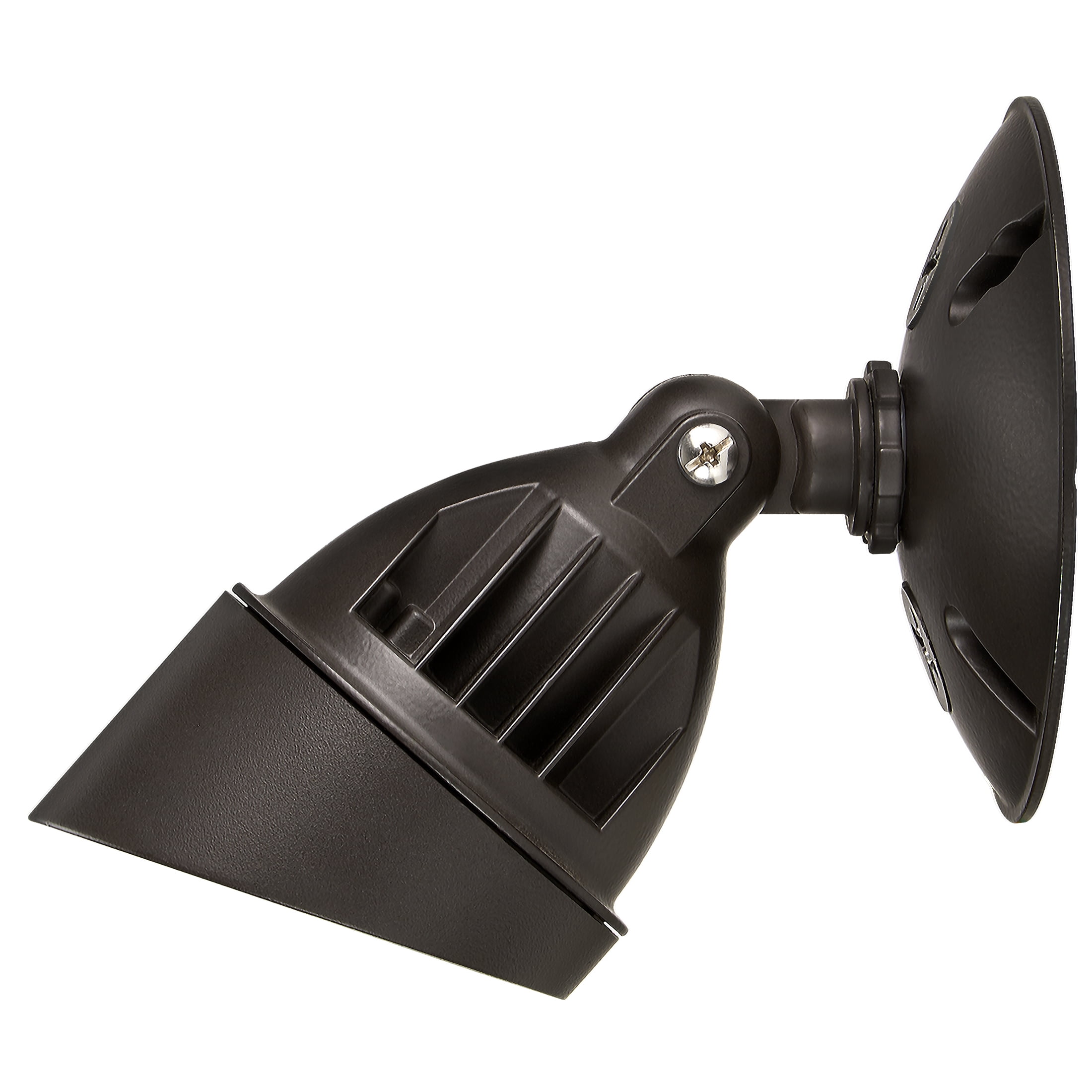 Maxxima LED Outdoor Flood Wall Light, Exterior Security Light w/ Adjustable Head, 800 Lumens, 3000K Warm White, Brown (2 Pack)