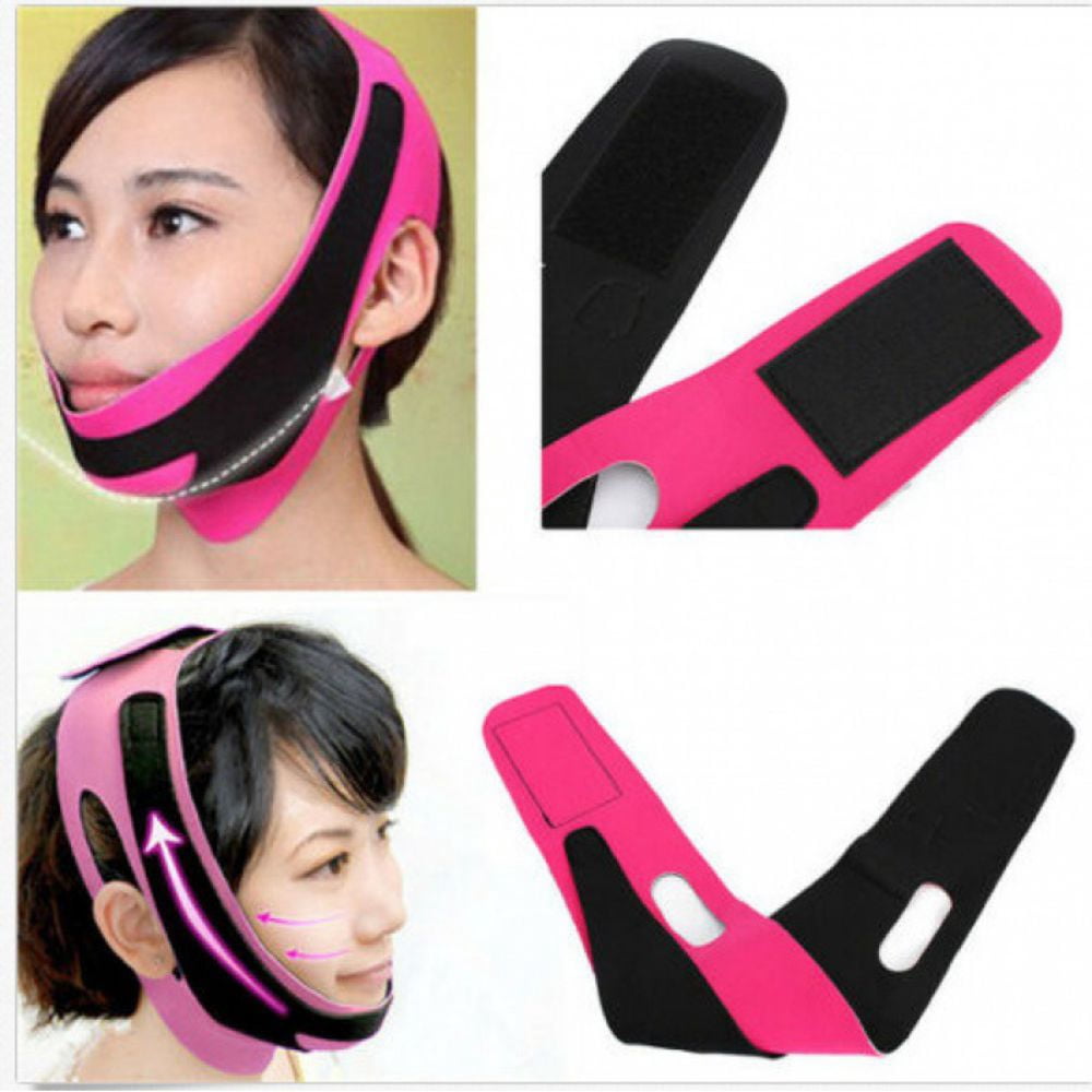 Double Chin Reducer, Sagging Skin Remover, Face, Neck and Chin Lift, Facial Lifting and Slimming Strap Pain- Free Anti-Wrinkle Band